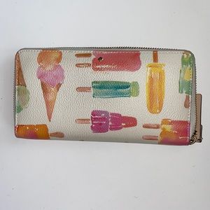 Kate Spade Ice Cream Zip-Around Continental Wallet